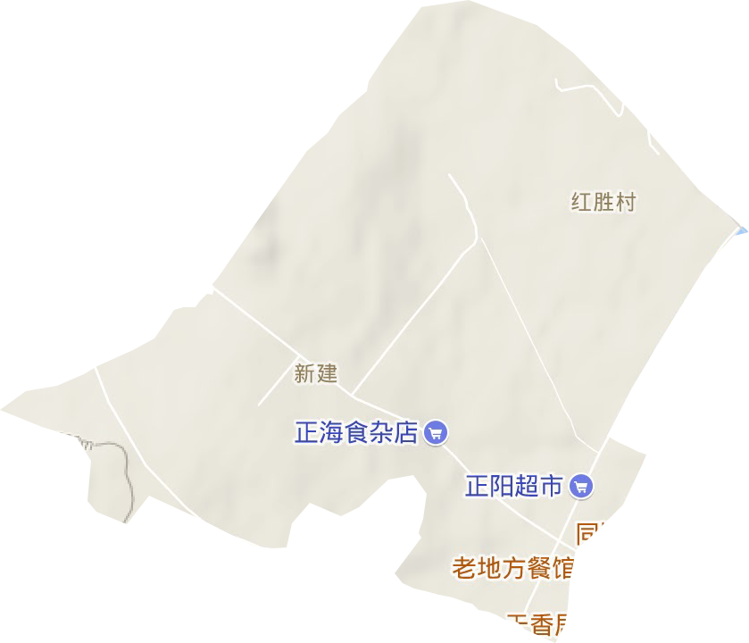 新建街道地形图
