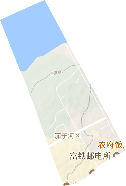 东风街道地形图