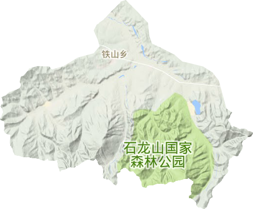 铁山乡地形图