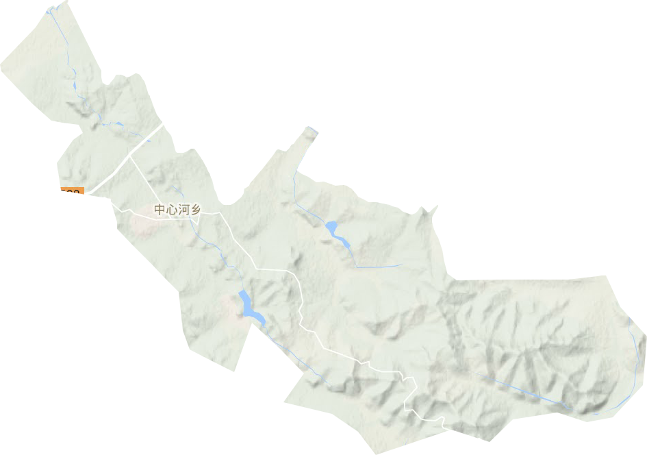 中心河乡地形图