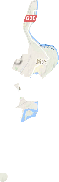 新兴街道地形图
