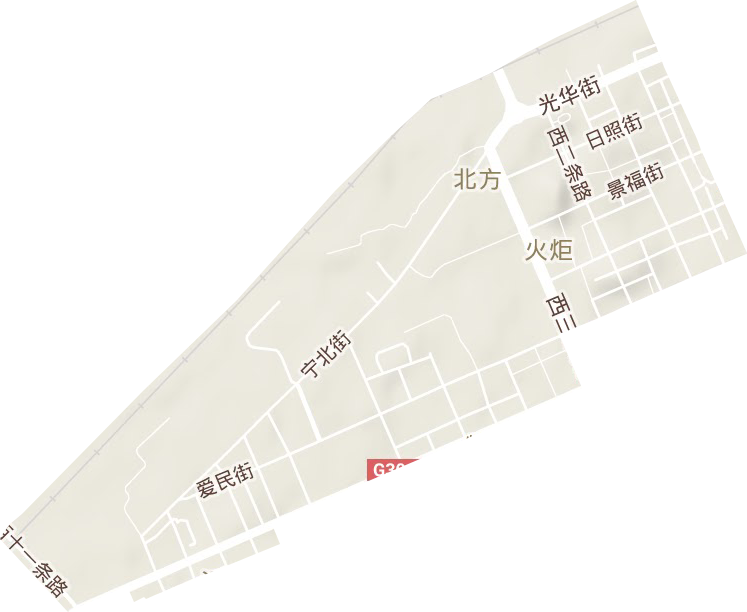 火炬街道地形图