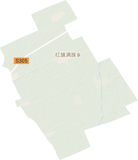 红旗乡地形图