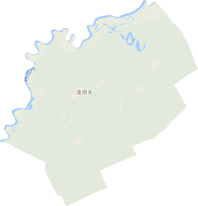 连岗乡地形图