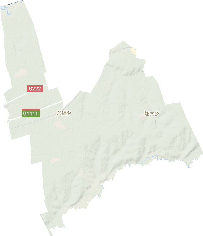 兴福乡地形图