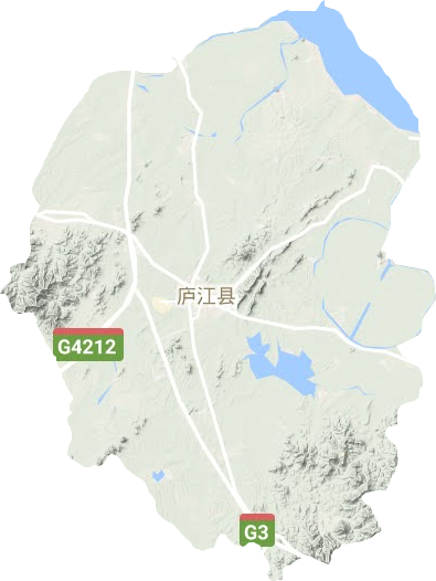 庐江县地形图