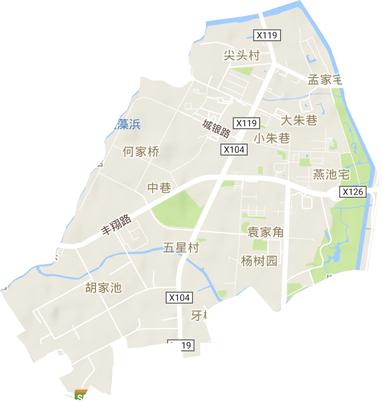 宝山城市工业园区地形图