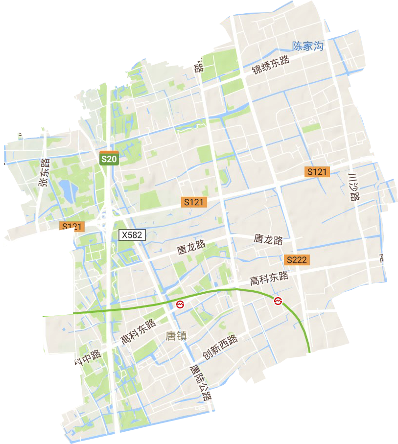 唐镇地形图