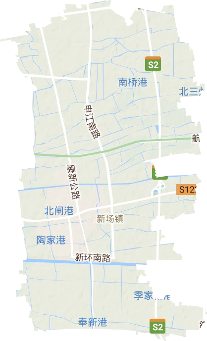 新场镇地形图