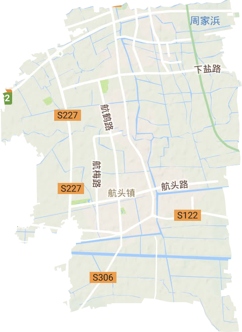 航头镇地形图