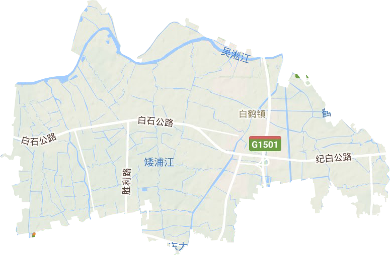 白鹤镇地形图