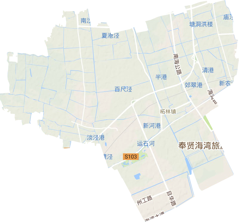 柘林镇地形图