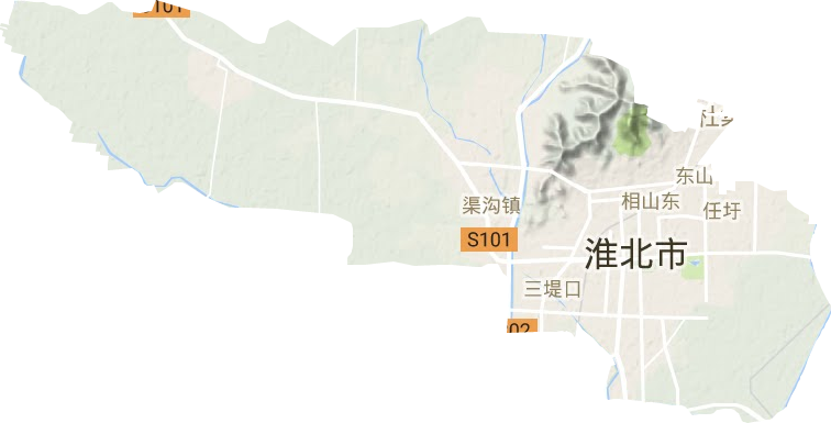 相山区地形图