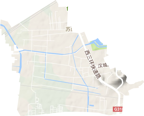 苏山街道地形图