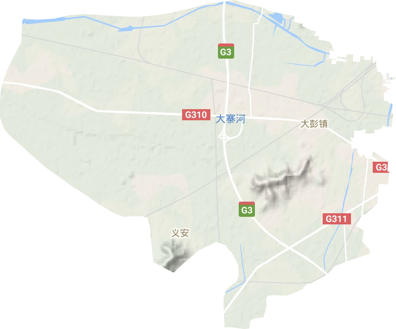 大彭镇地形图