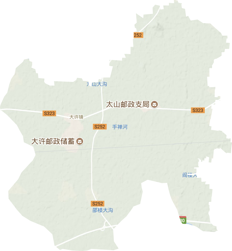大许镇地形图