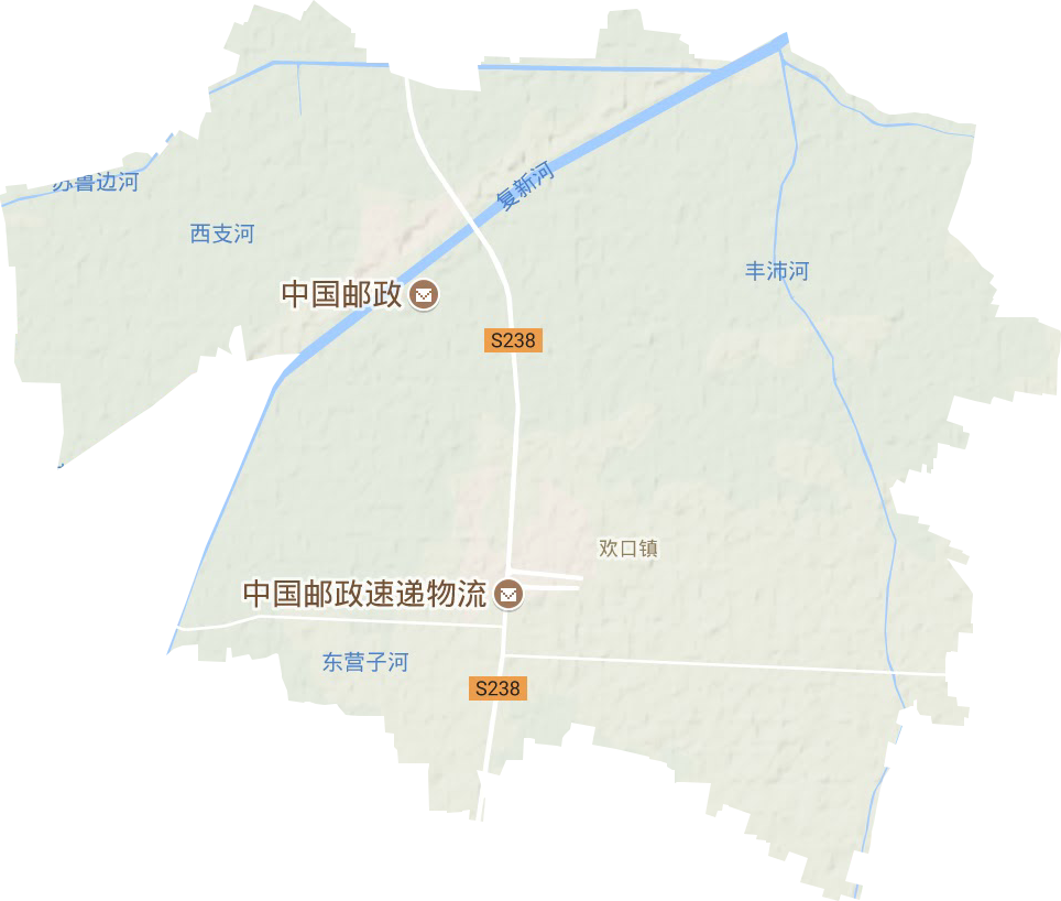 欢口镇地形图