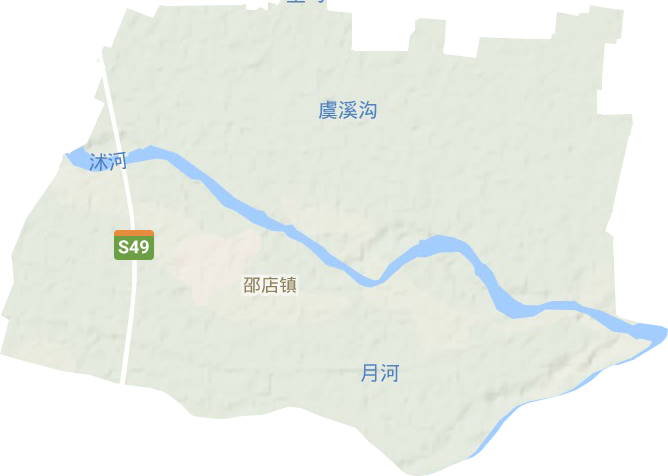 邵店镇地形图