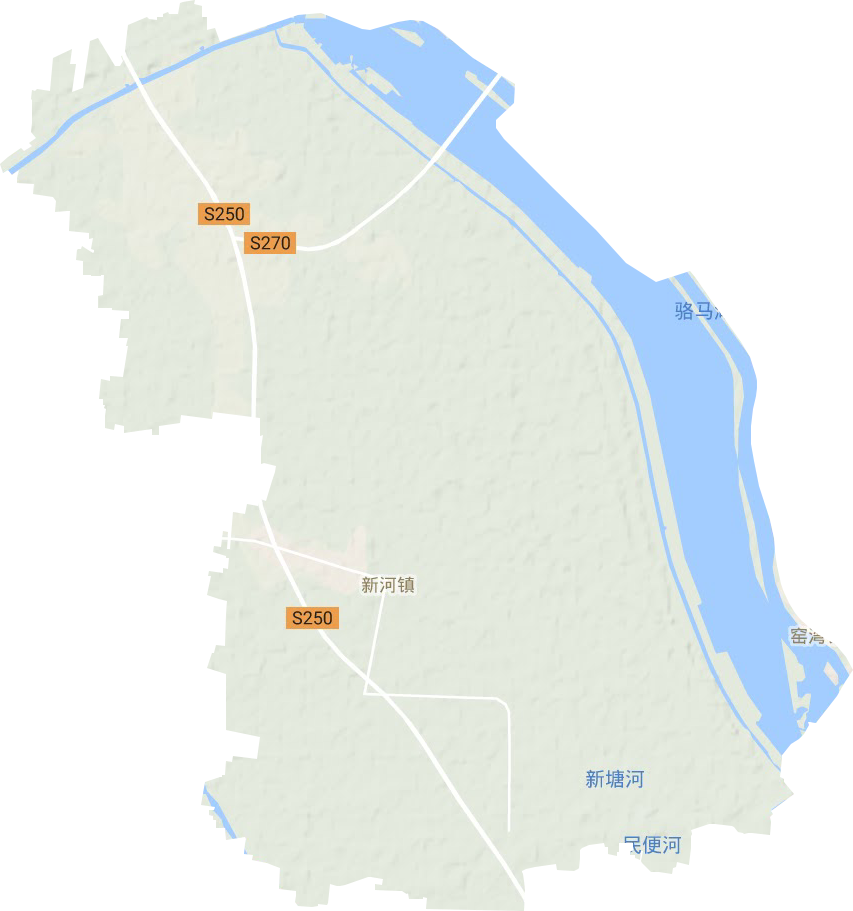 新河镇地形图