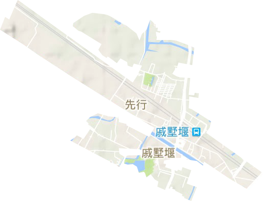 戚墅堰街道地形图