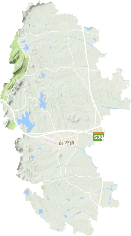 薛埠镇地形图
