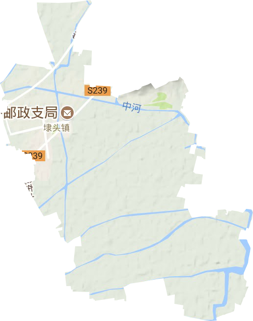 埭头镇地形图