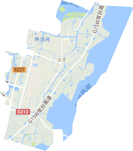 太平街道地形图