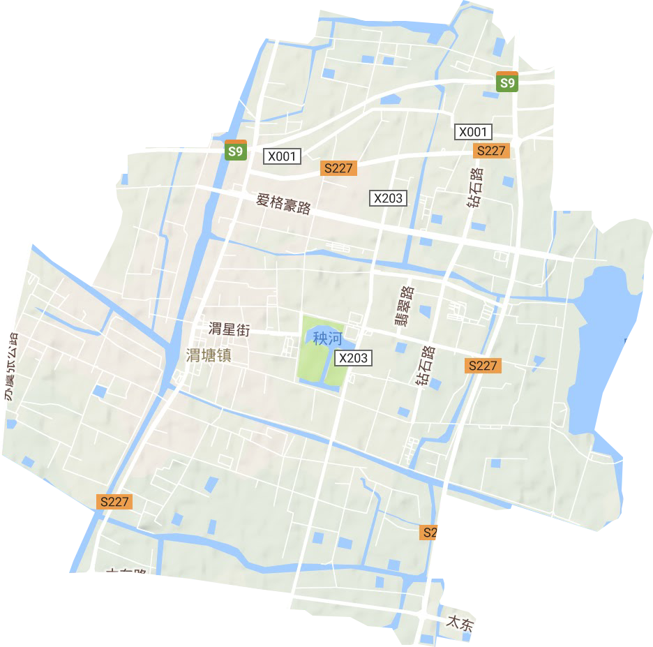 渭塘镇地形图