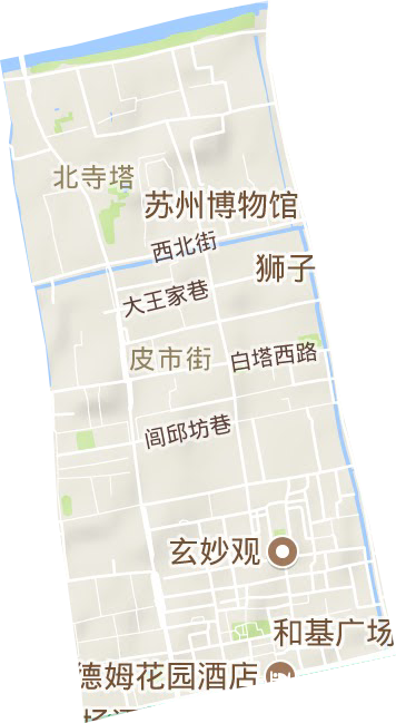 观前街道地形图