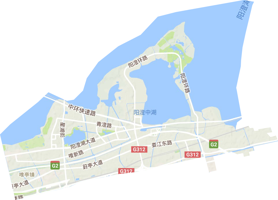 唯亭街道地形图