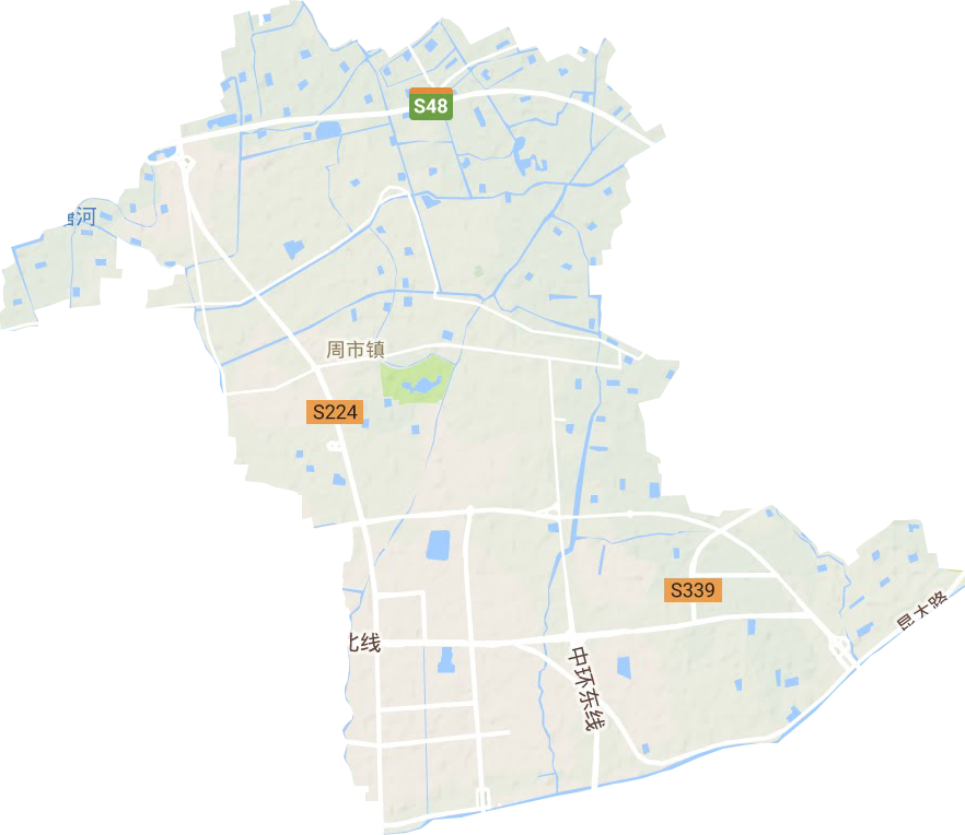 周市镇地形图