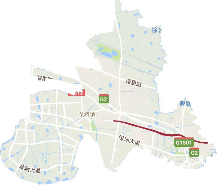花桥镇地形图