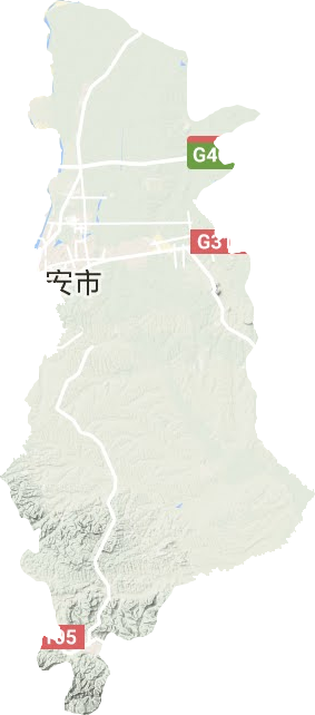 金安区地形图