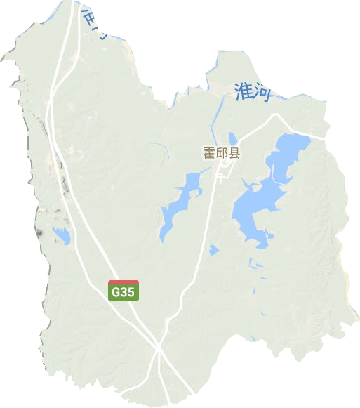 霍邱县地形图