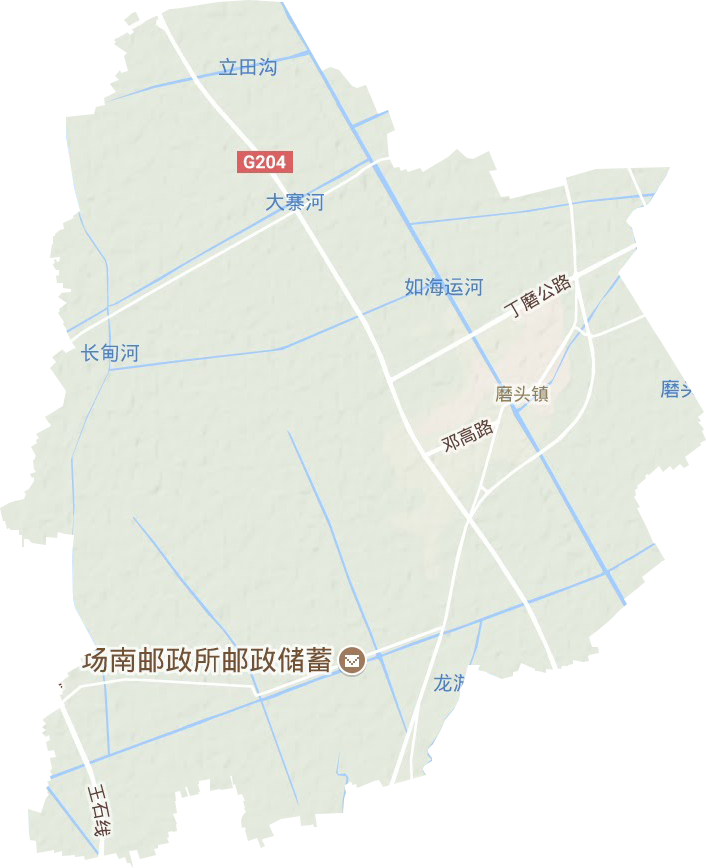 磨头镇地形图