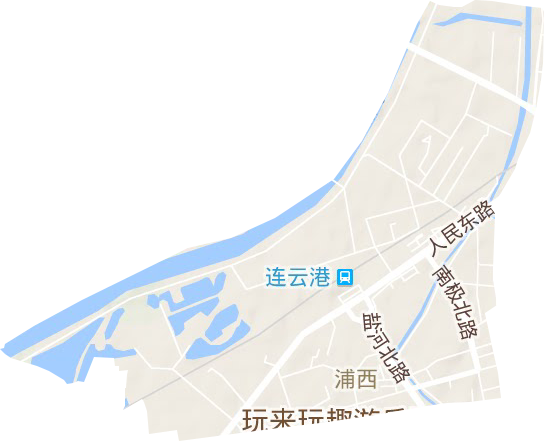 浦西街道地形图