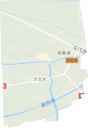 杨集镇地形图