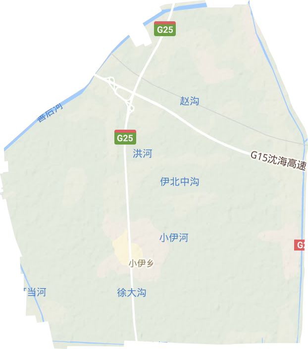 小伊乡地形图