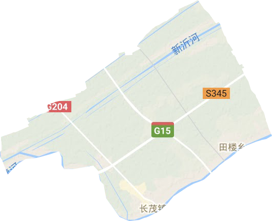 田楼镇地形图