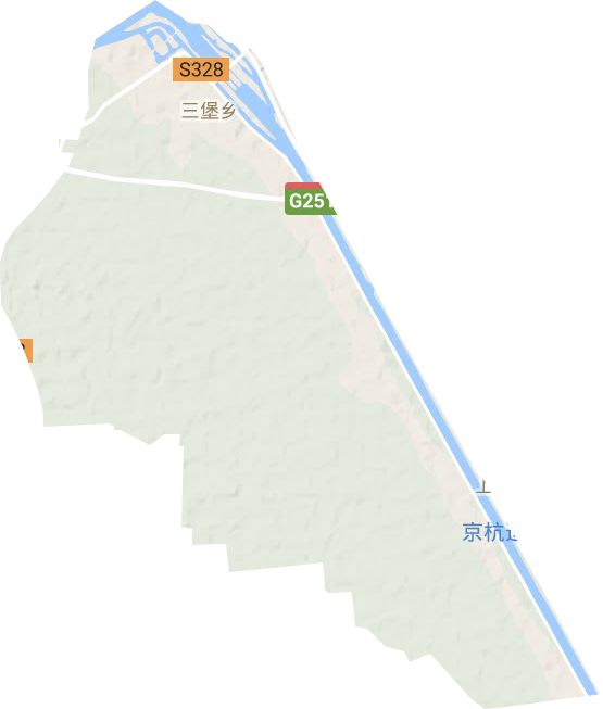 三堡乡地形图