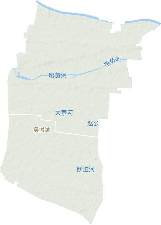 吴城镇地形图