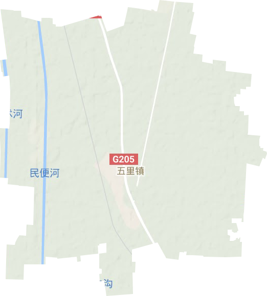 五里镇地形图
