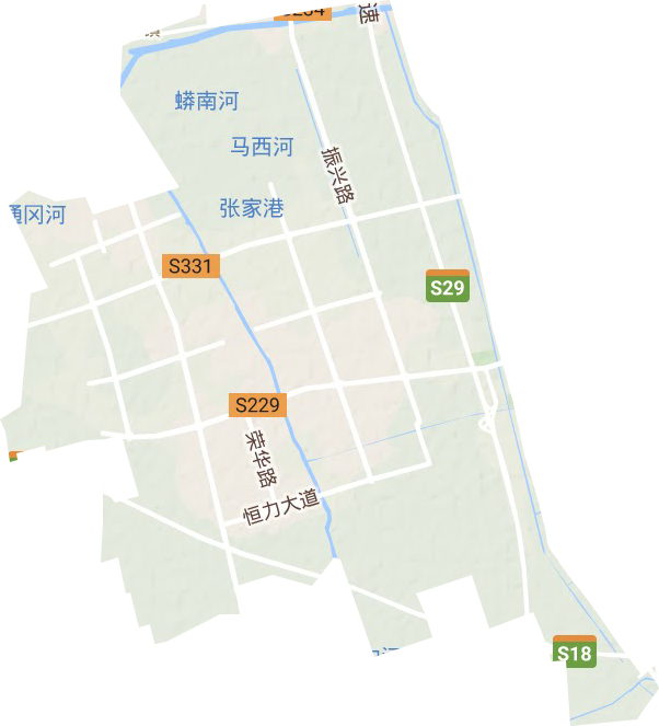 盐龙街道地形图