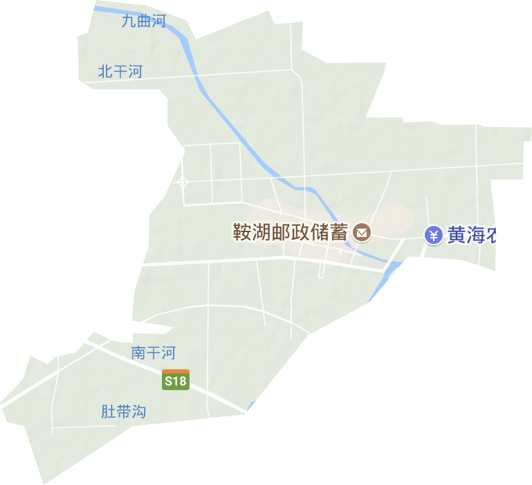 鞍湖街道地形图