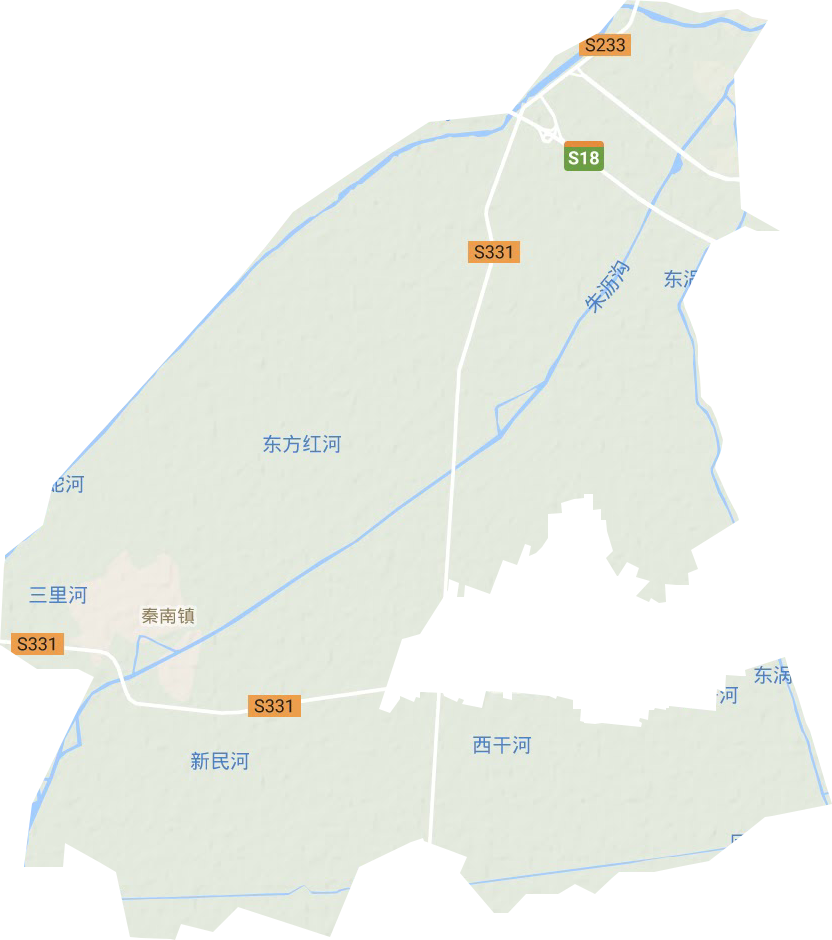 秦南镇地形图