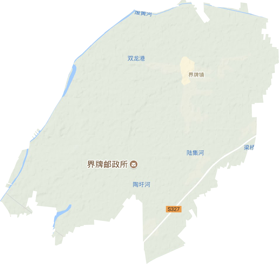 界牌镇地形图