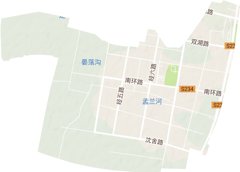 高新技术经济区地形图