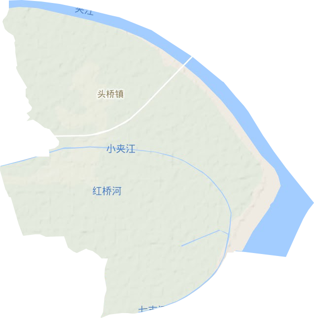 头桥镇地形图