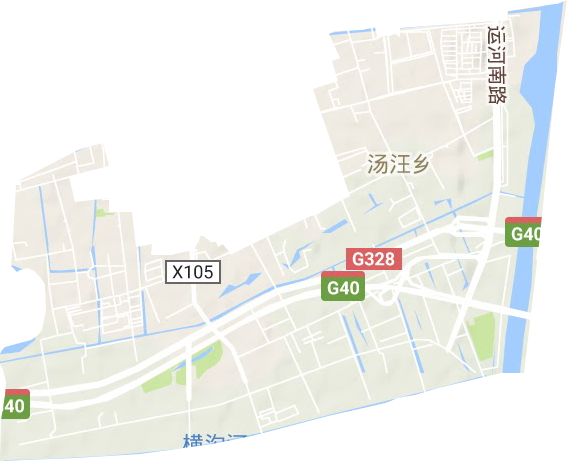 汤汪乡地形图