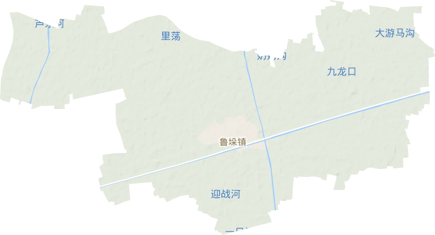 鲁垛镇地形图